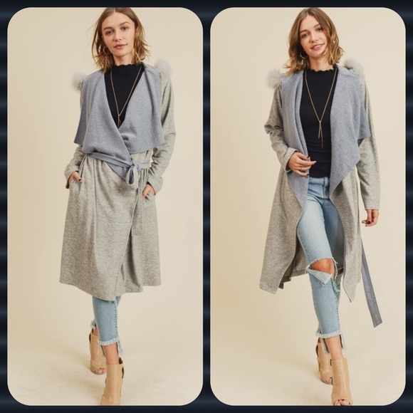 NEW! COLOR BLOCK JACKET WITH HOOD - Picture 2 of 3